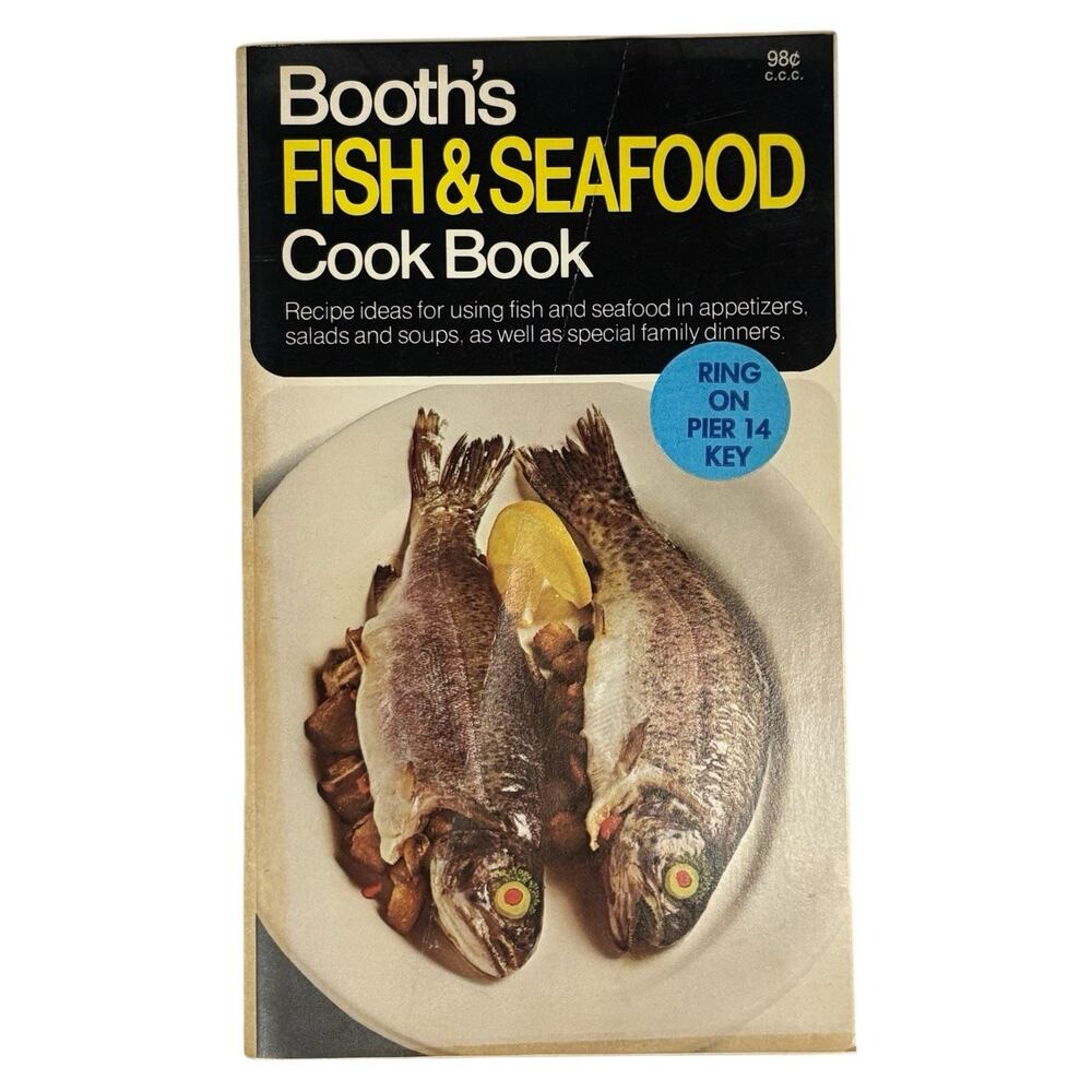 VTG 1970 Booth's Fish & Seafood Cook Book The Pillsbury Company Cooking Recipes